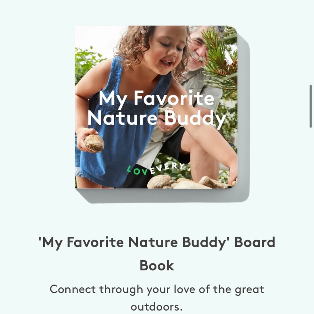 Lovevery 'My Favorite Nature Buddy' Board Book